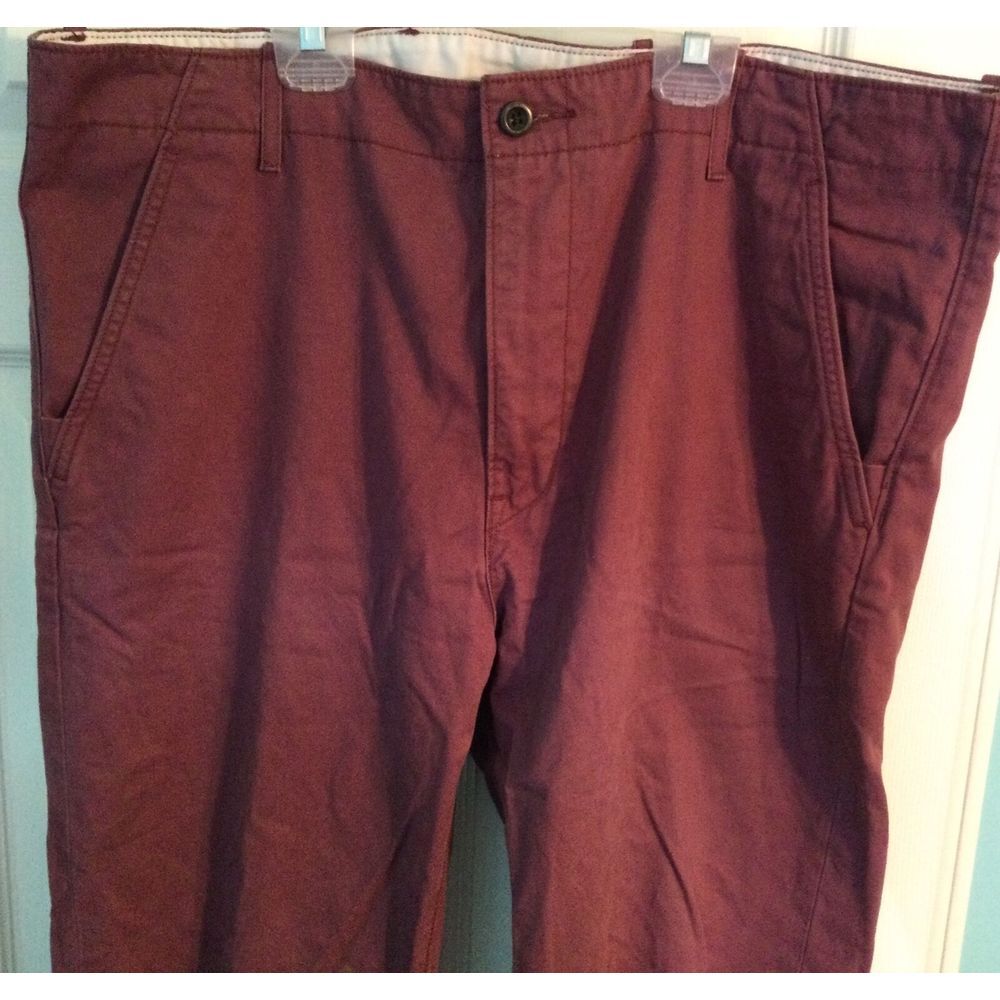 Levi White Tab 55688 Mens Chino Mauve Jeans 38x34‎ Straight Leg